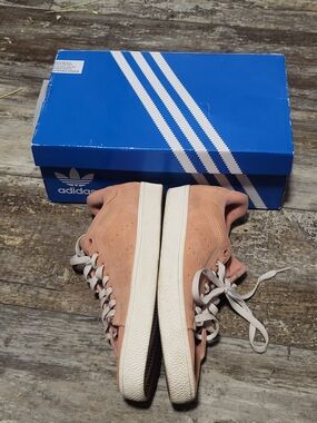 Adidas Peach Suede Sneakers - Classic Low Top